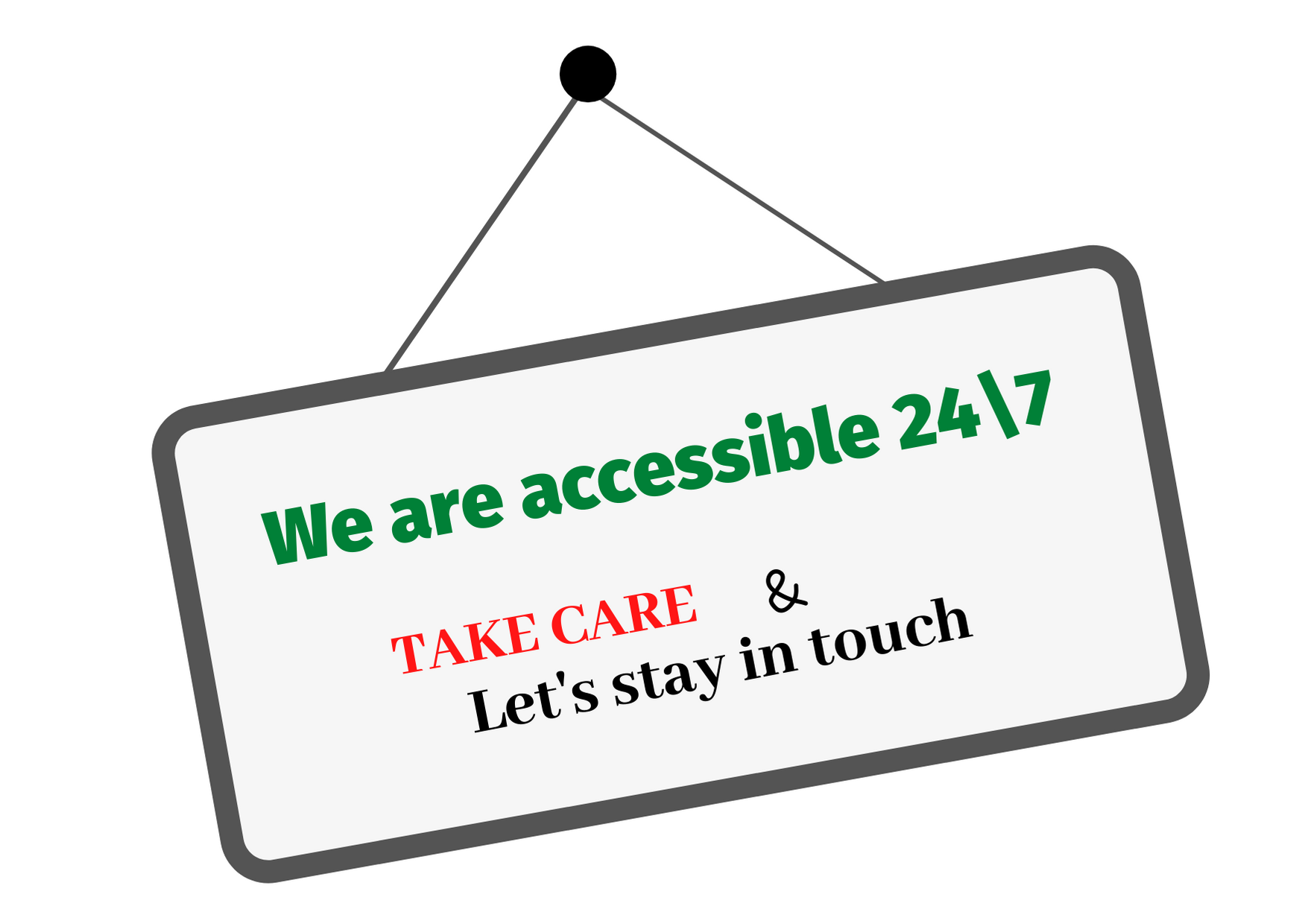 We are accessible !
